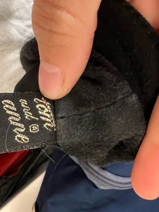 Vintage Black & Brown Suede Colorblock Bomber Jacket - Picture 6 of 6